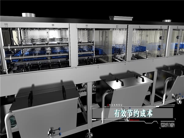 全自動洗筐機，大洋牌周轉(zhuǎn)箱清洗機，啤酒筐清洗機